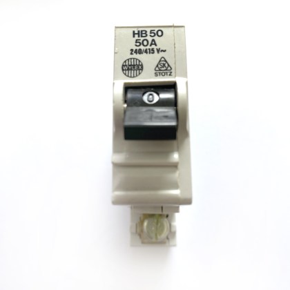 Wylex Stotz Kontakt HB50 50A 50 Amp MCB Circuit Breaker Type 2